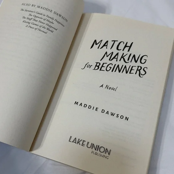 “Matchmaking for Beginners” Paperback Romance Novel by Maddie Dawson - Picture 8 of 11